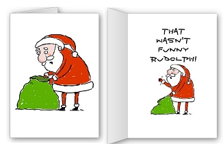 Funny Rudolph Card
